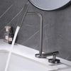 Widespread Bathroom Basin Faucet Two Holes 360 Rotating Basin Tap