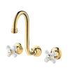 Widespread Brass Basin Sink Faucet Classical Three Hole Sink Mixer Tap