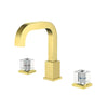 Widespread Rotation Crystal Handle Lavatory Brass Wash Basin Faucet