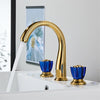 Widespread Sink Tap Brass Basin Faucet Sink Faucet Crystal Handles