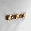 Wood and Aluminum Robe Hook Multi-Purpose Towel and Clothes Hanger