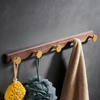 Wood and Aluminum Robe Hook Multi-Purpose Towel and Clothes Hanger