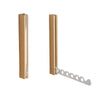 Wooden Clothes Hanger Foldable Drying Rack with Clothing Organizer