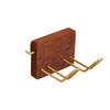 Wooden Hair Dryer Holder Bathroom Toilet Multifunctional Storage Rack