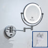 X3 Dressing Room Mirror Wall Mounted Copper LED Folding Bathroom Mirror