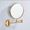 X3 Dressing Room Mirror Wall Mounted Copper LED Folding Bathroom Mirror
