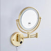 X3 Dressing Room Mirror Wall Mounted Copper LED Folding Bathroom Mirror