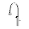 360° Swivel High-Arc Brass Mixer Faucet with LED Temperature Display