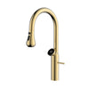 360° Swivel High-Arc Brass Mixer Faucet with LED Temperature Display