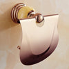 Vintage Brass Towel Shelf Soap Dish Metal Bathroom Accessory