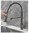 Pulling Kitchen Sink Faucet Dual Outlet Deck Mounted Washing Basin Tap