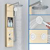 Shower Panel Column Waterfall Shower Head Massage Jets Shower Faucet